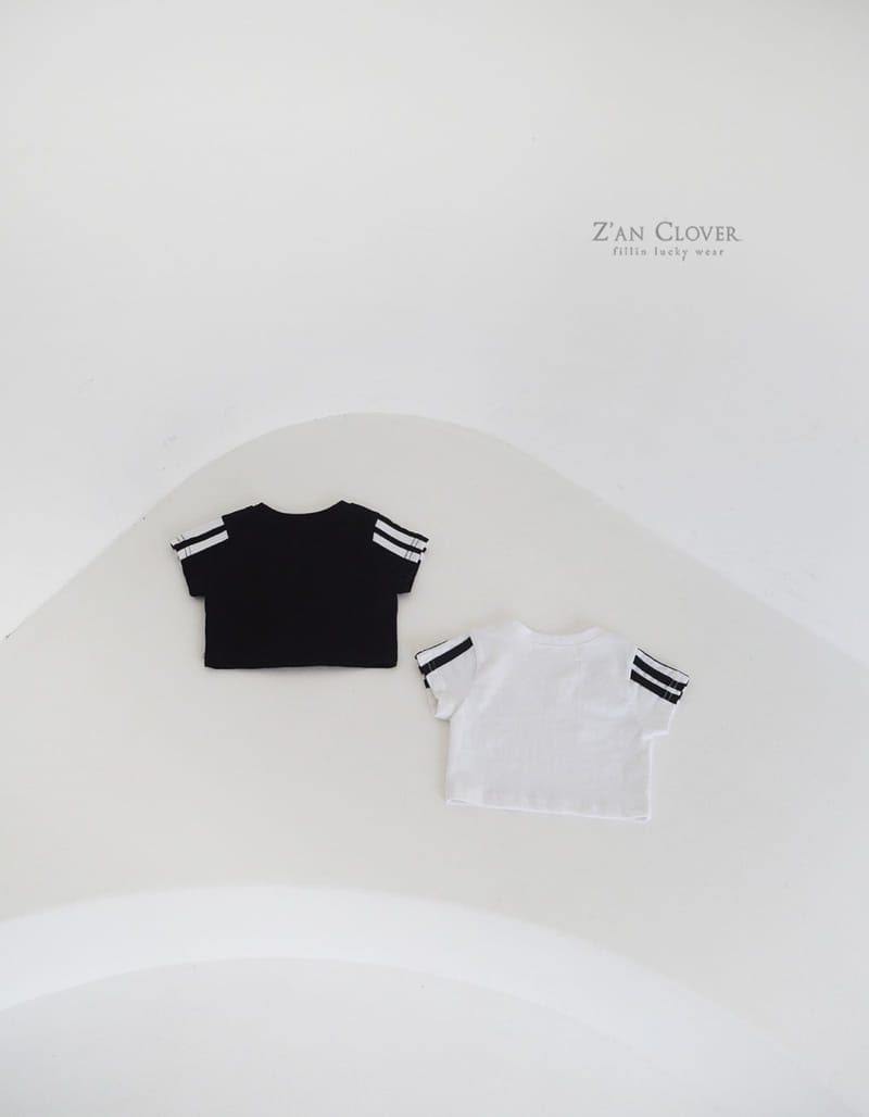 Zan Clover - Korean Children Fashion - #fashionkids - Taping V Short Tee