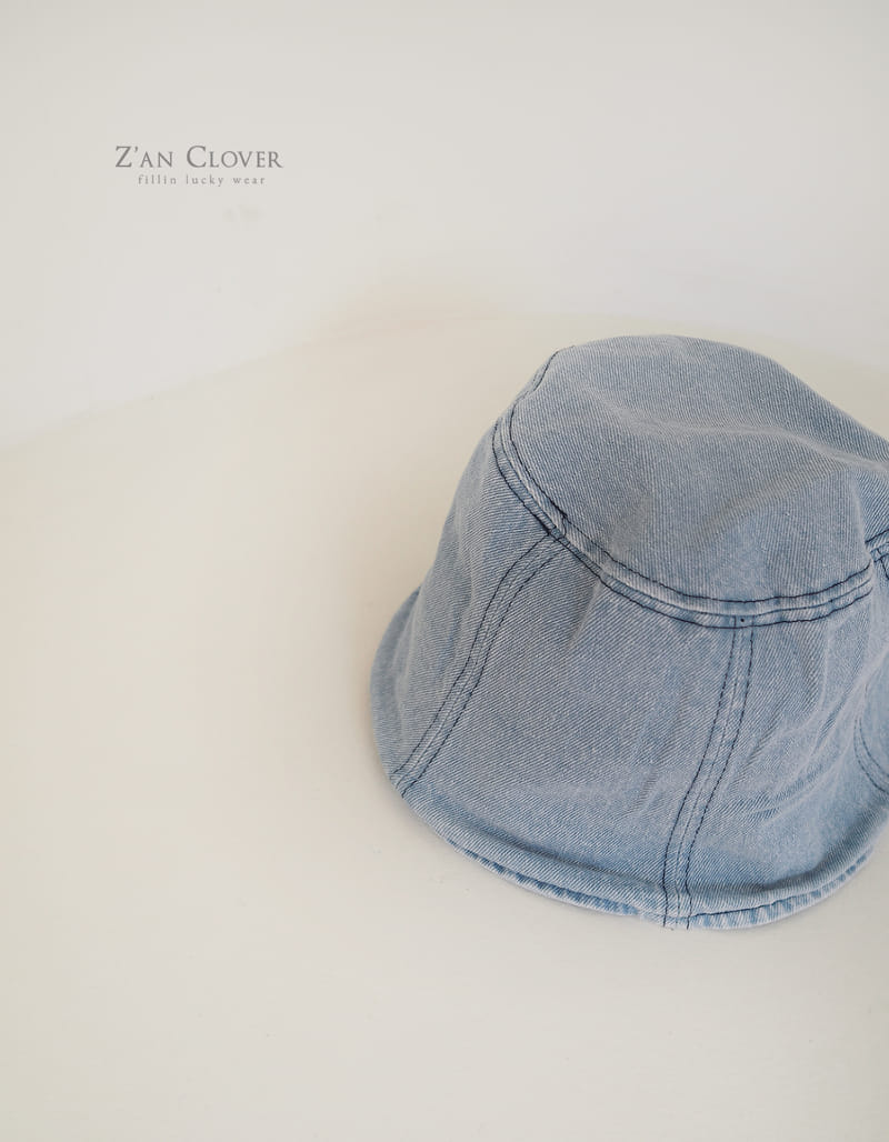 Zan Clover - Korean Children Fashion - #fashionkids - Denim Denim Bucket Hat - 3