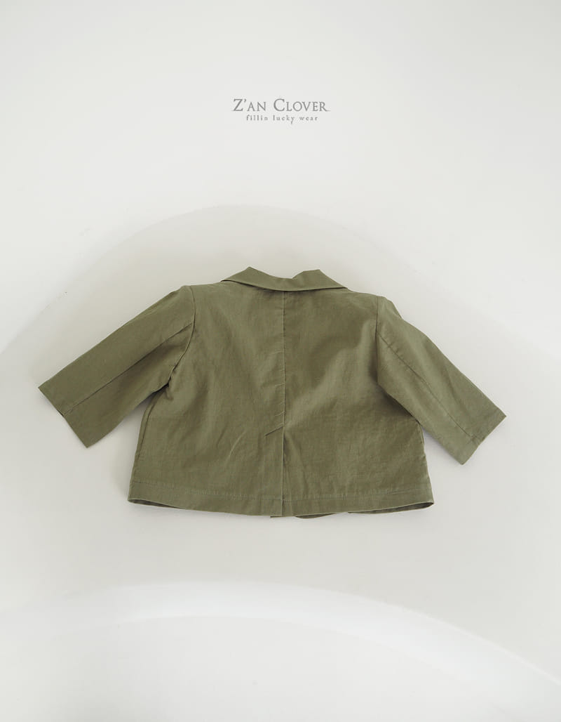 Zan Clover - Korean Children Fashion - #fashionkids - Overfit Linen Jacket - 4