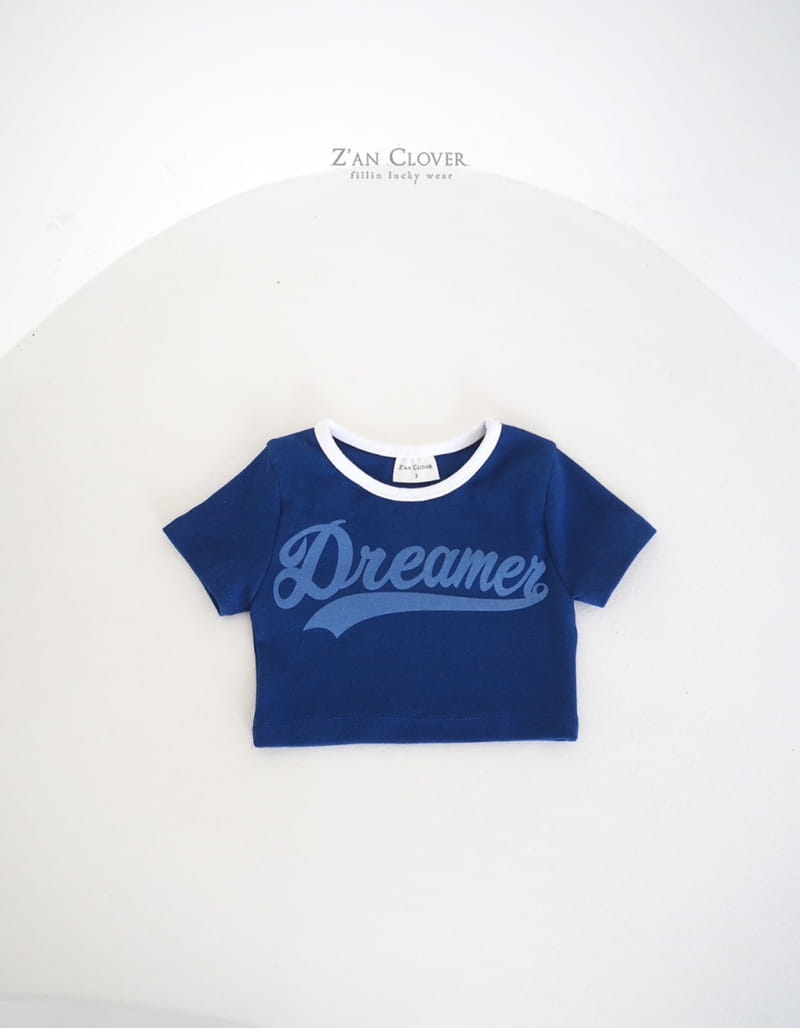 Zan Clover - Korean Children Fashion - #kidsstore - Dreamer Crop Tee - 5