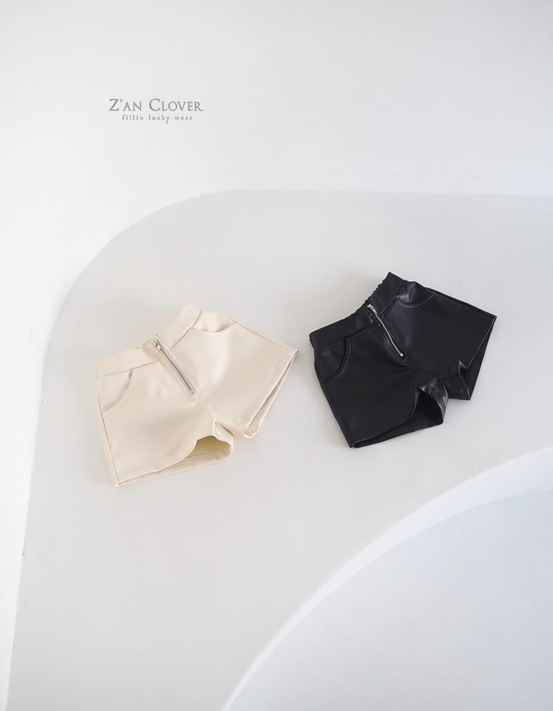 Zan Clover - Korean Children Fashion - #kidzfashiontrend - Leather Shorts