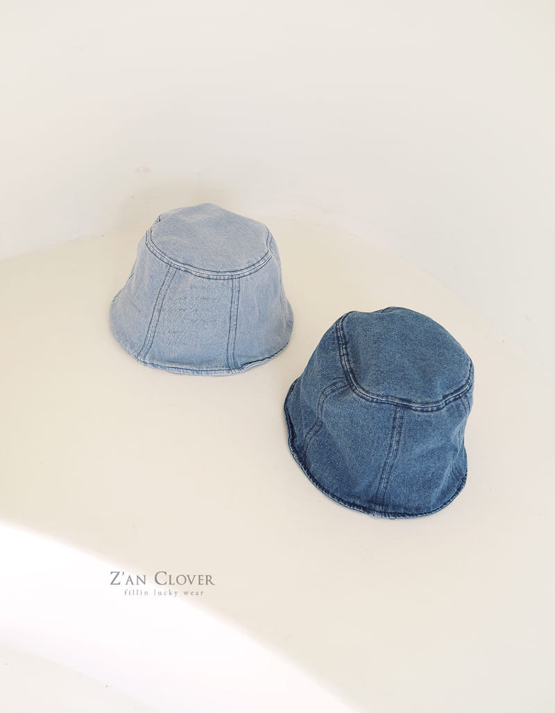 Zan Clover - Korean Children Fashion - #kidzfashiontrend - Denim Denim Bucket Hat - 6