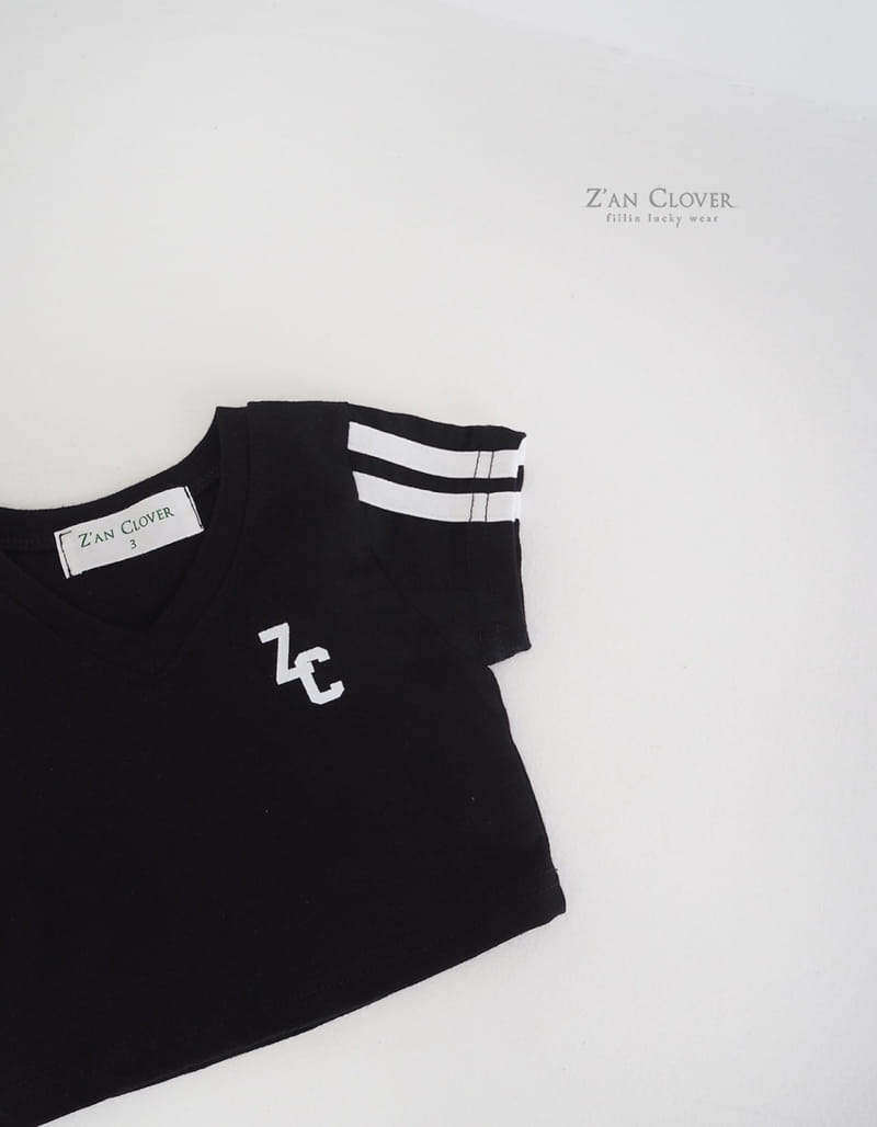 Zan Clover - Korean Children Fashion - #littlefashionista - Taping V Short Tee - 6