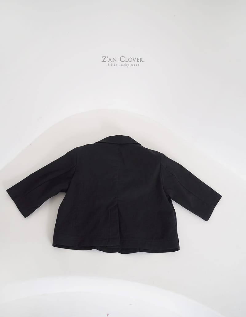 Zan Clover - Korean Children Fashion - #littlefashionista - Overfit Linen Jacket - 8