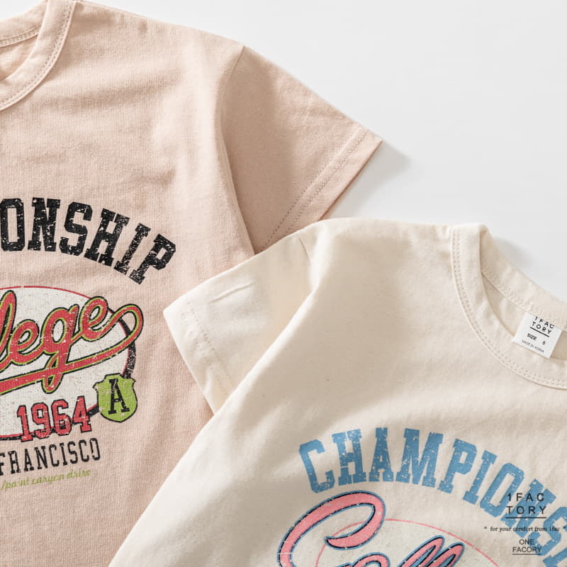 1 Fac - Korean Children Fashion - #Kfashion4kids - Champion Tee - 5