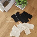 Cardigan Sleeveless Pants Set