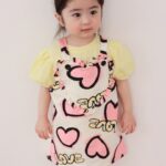 Heart Dungarees One-piece