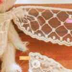 Nonslip Beige Lace Ribbon Baby Pin