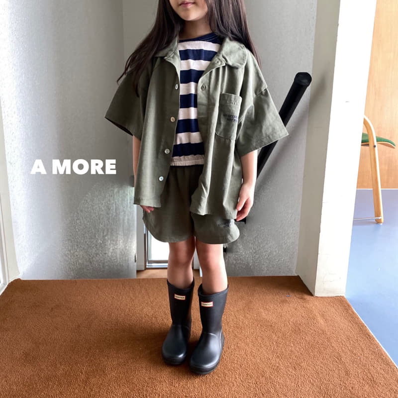 A More - Korean Children Fashion - #Kfashion4kids - People Collar Tee - 8