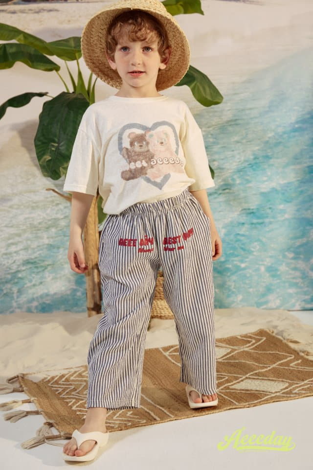 Aeeeday - Korean Children Fashion - #Kfashion4kids - Cook Stripes Pants - 5