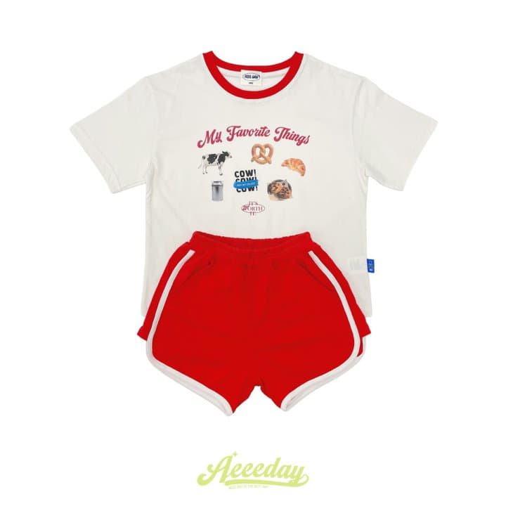 Aeeeday - Korean Children Fashion - #Kfashion4kids - Favortie Top Bottom Set - 2