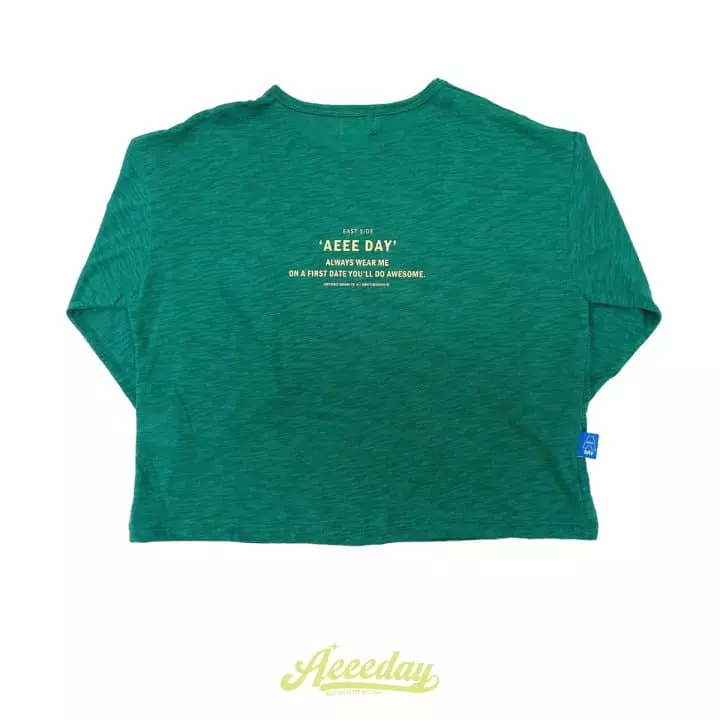 Aeeeday - Korean Children Fashion - #childofig - Lettering Slub Tee - 3