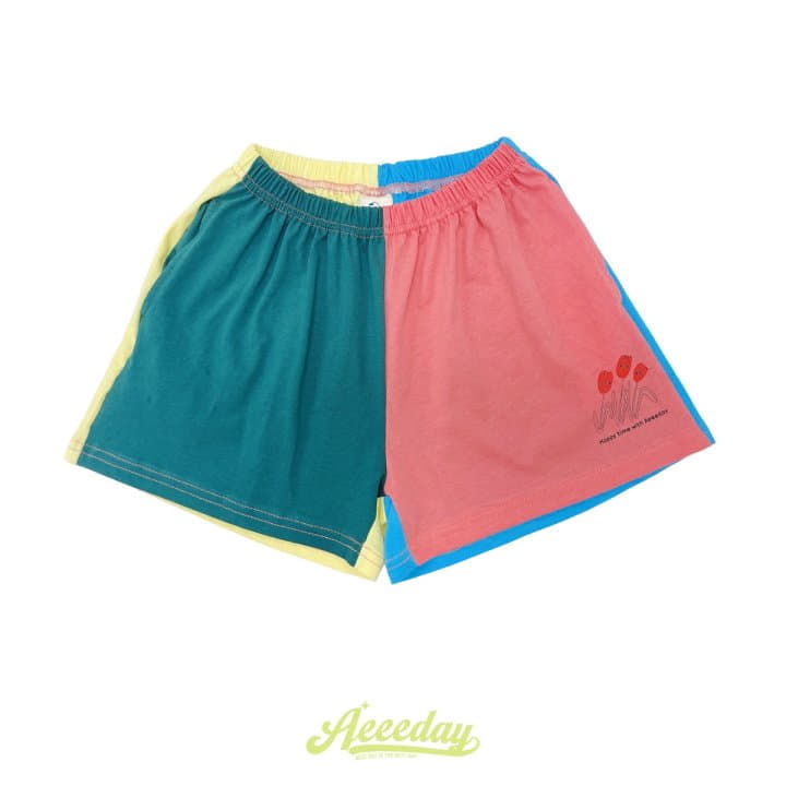 Aeeeday - Korean Children Fashion - #kidsshorts - Color Block Shorts - 3