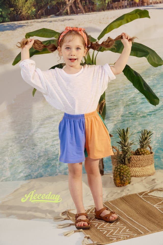 Aeeeday - Korean Children Fashion - #magicofchildhood - Color Block Shorts - 8