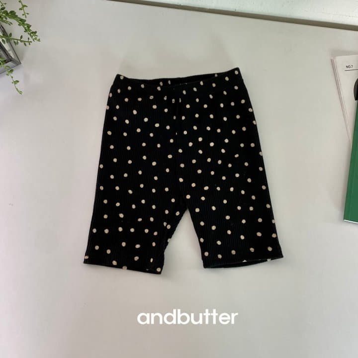 Andbutter - Korean Children Fashion - #discoveringself - Dot Rib Leggings - 3