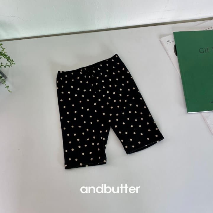 Andbutter - Korean Children Fashion - #discoveringself - Dot Rib Leggings - 4