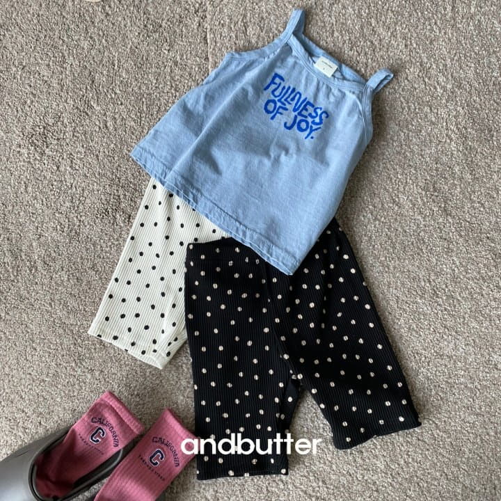 Andbutter - Korean Children Fashion - #kidsshorts - Dot Rib Leggings - 5