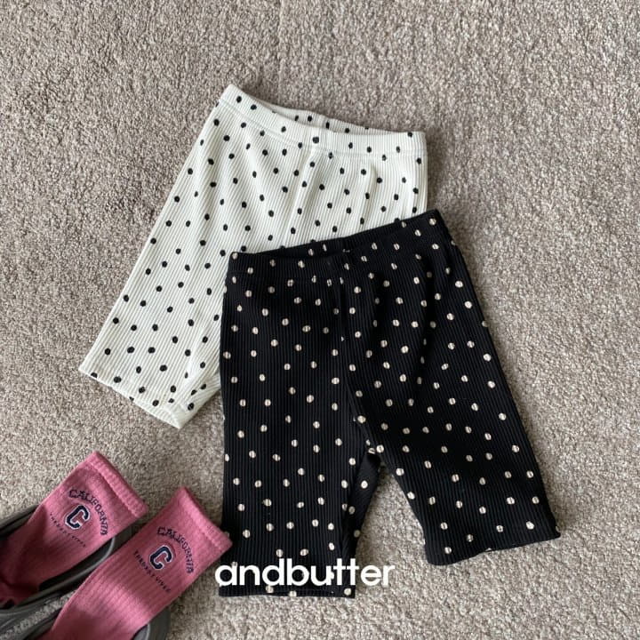 Andbutter - Korean Children Fashion - #kidsstore - Dot Rib Leggings - 6