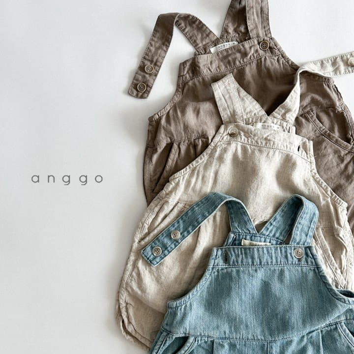 Anggo - Korean Children Fashion - #childrensboutique - Craker Overalls Denim - 11