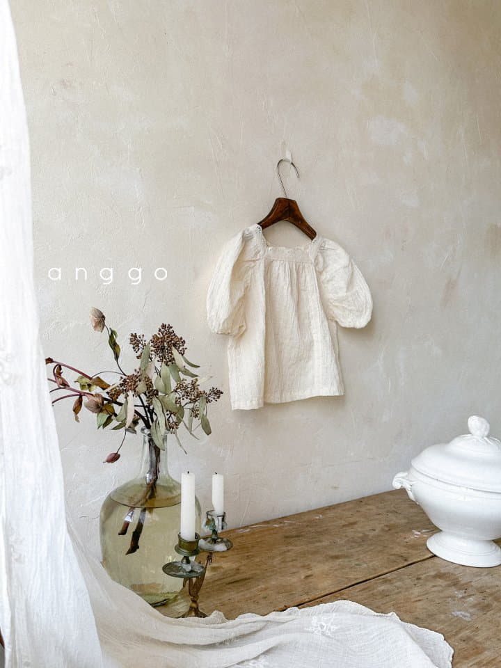 Anggo - Korean Children Fashion - #discoveringself - Cream Cheese Blouse - 12