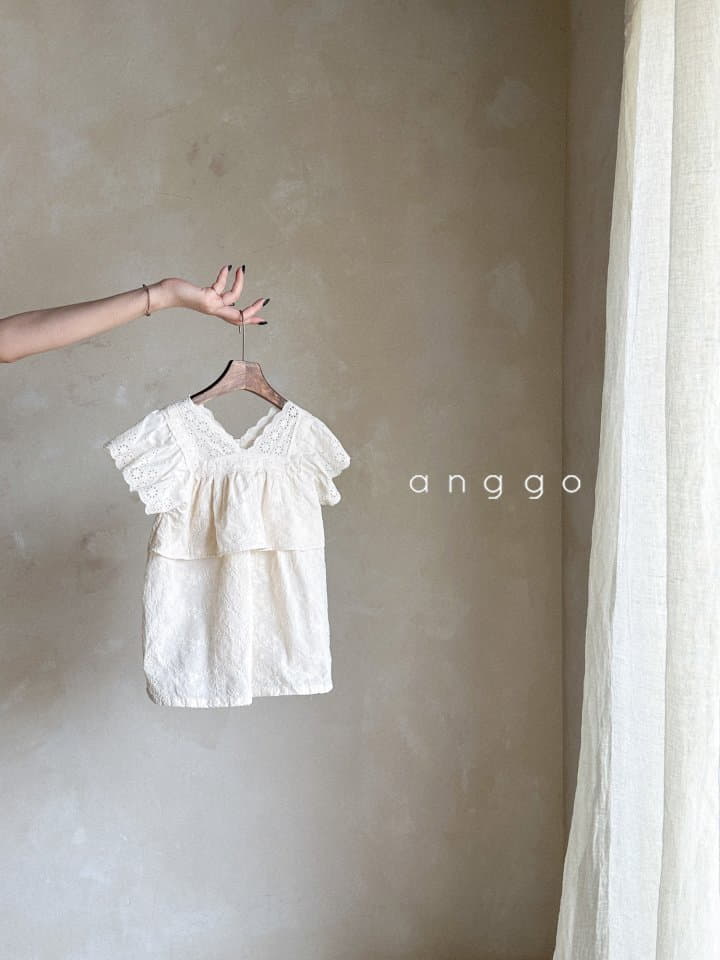 Anggo - Korean Children Fashion - #discoveringself - Rosemary One-piece Embroidery - 6