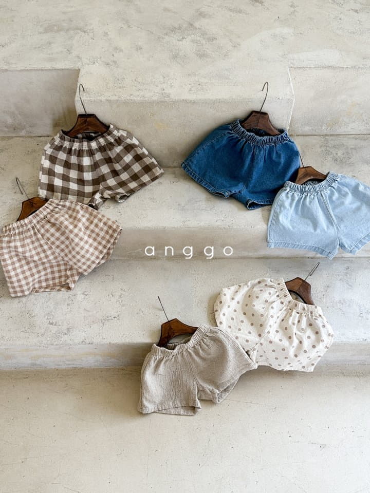 Anggo - Korean Children Fashion - #prettylittlegirls - Pie Pants Check Dot - 3