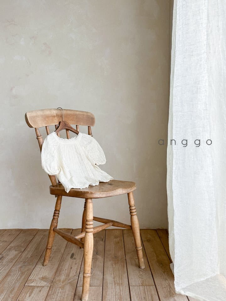 Anggo - Korean Children Fashion - #todddlerfashion - Cream Cheese Blouse - 6