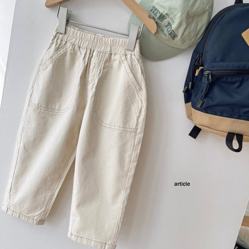 Article - Korean Children Fashion - #stylishchildhood - Collin Stitch Pants - 4