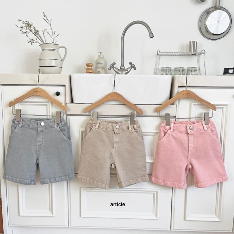 Article - Korean Children Fashion - #childofig - Chick Pigment Shorts - 5