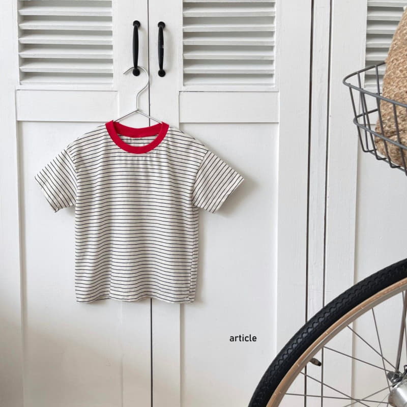 Article - Korean Children Fashion - #childofig - Bukin Stripes Tee - 2