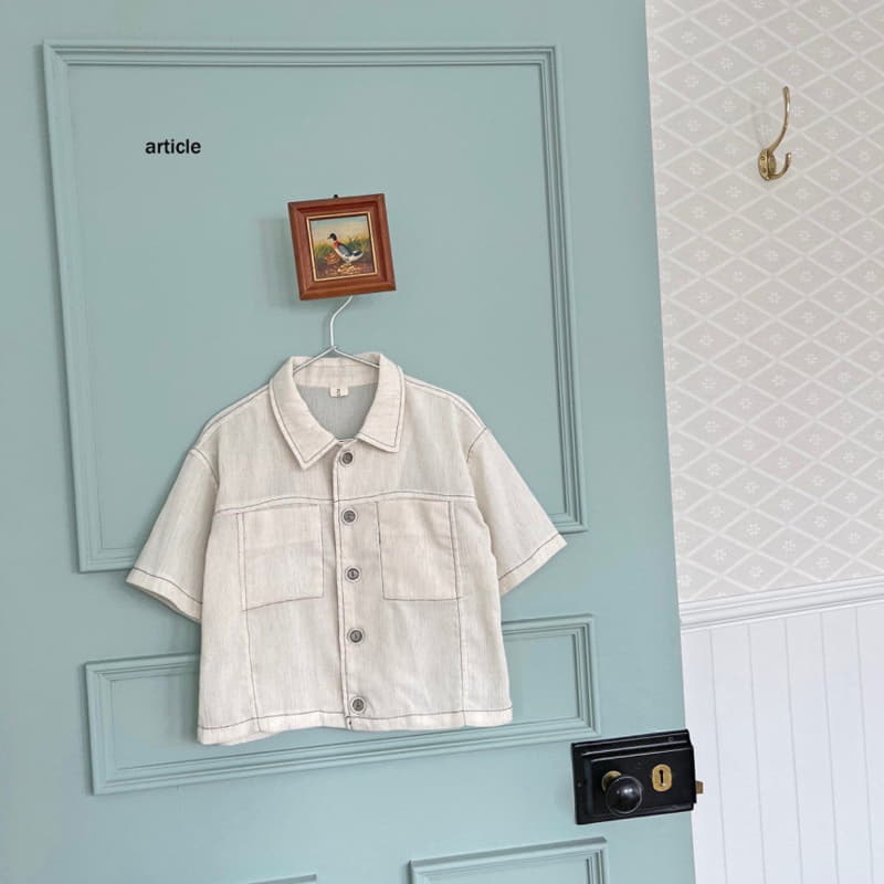 Article - Korean Children Fashion - #childrensboutique - Boy Linen Jacket - 2