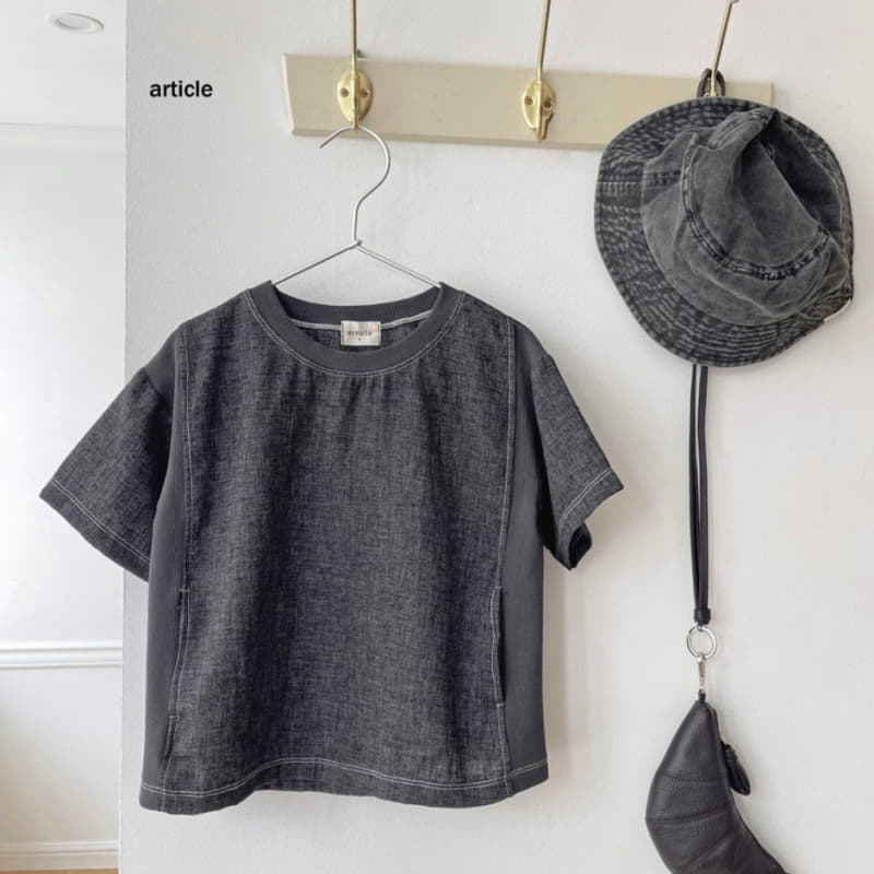 Article - Korean Children Fashion - #discoveringself - Linen Stitch Tee