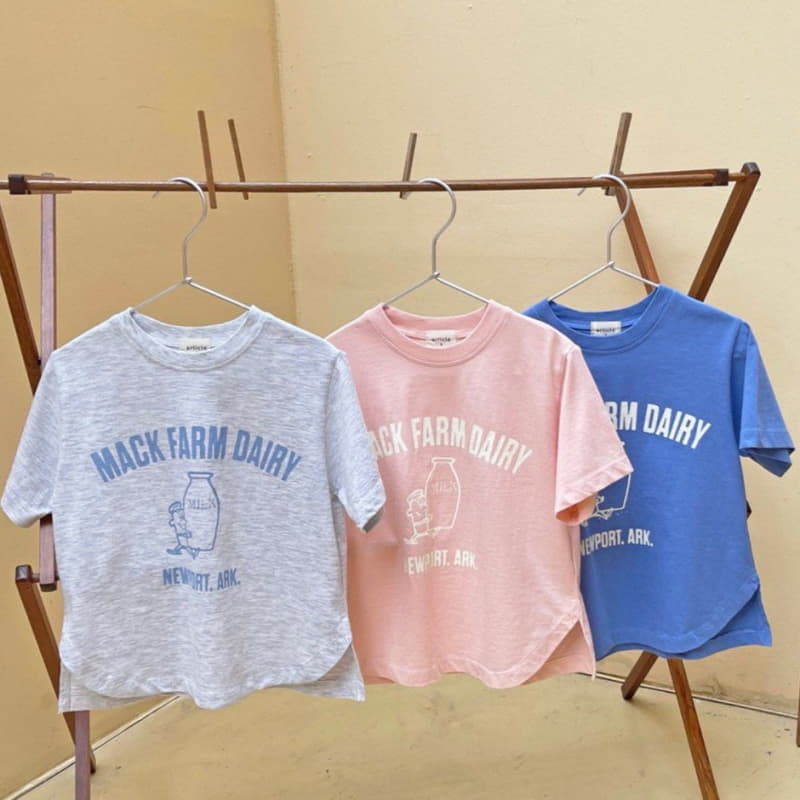 Article - Korean Children Fashion - #kidsstore - Milk Unbal Tee