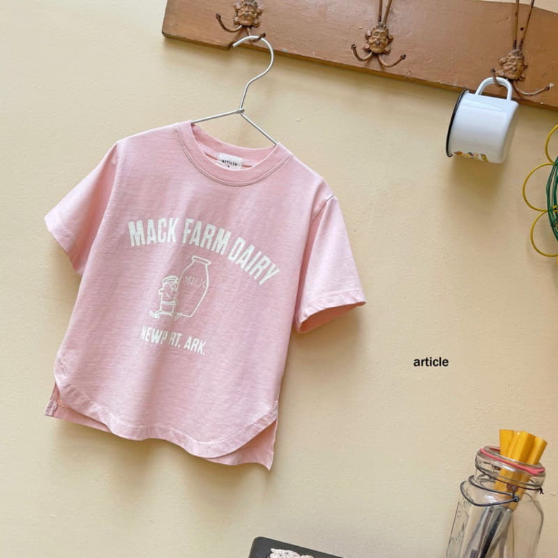 Article - Korean Children Fashion - #magicofchildhood - Milk Unbal Tee - 5