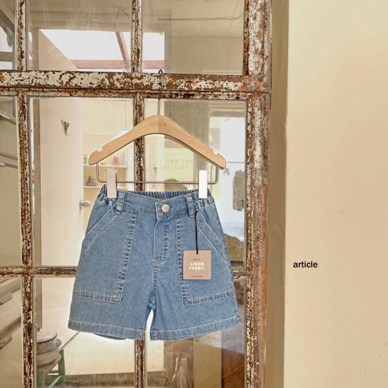 Article - Korean Children Fashion - #todddlerfashion - Curve Denim Shorts - 4