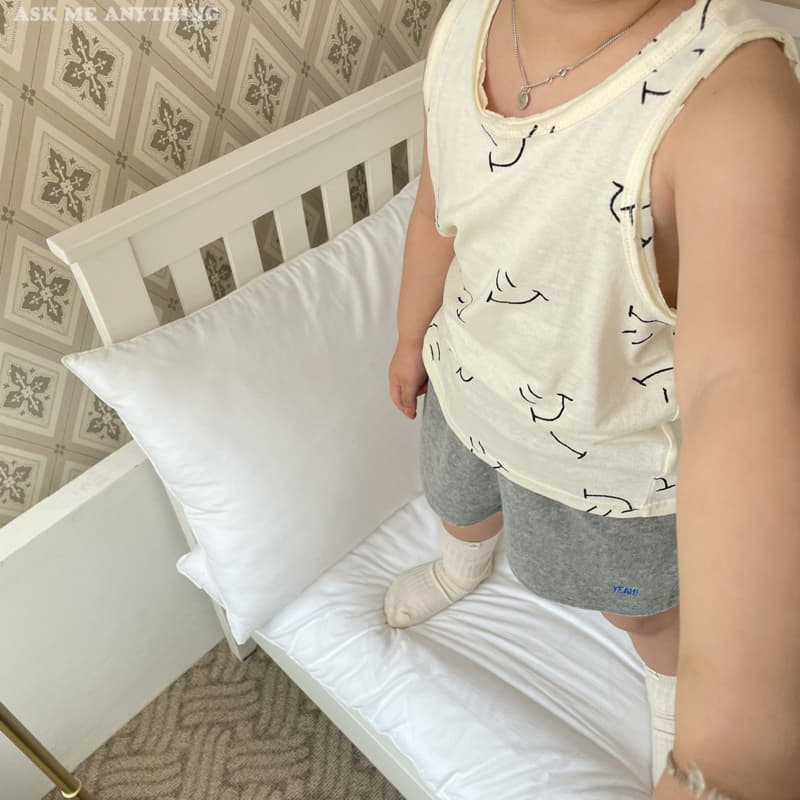 Ask Me Anything - Korean Children Fashion - #designkidswear - Smile Sleeveless Tee - 6