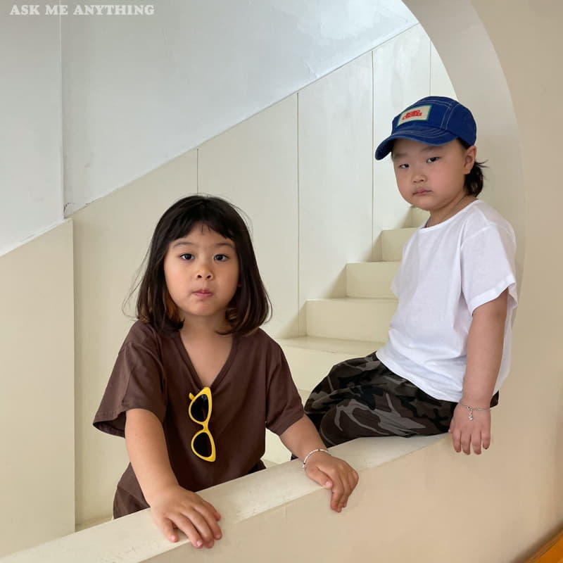 Ask Me Anything - Korean Children Fashion - #toddlerclothing - Simple Tee - 6