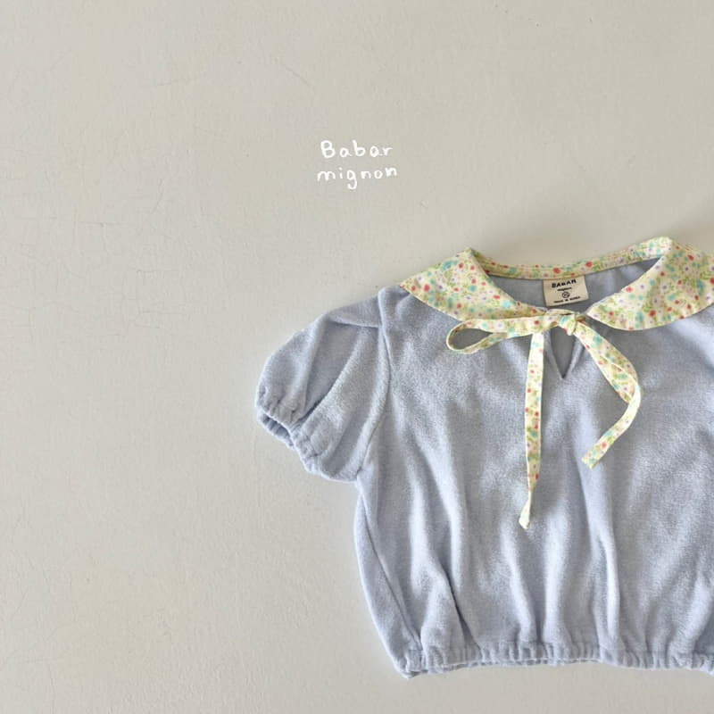 Babar Mignon - Korean Children Fashion - #Kfashion4kids - Collar Terry Tee - 3