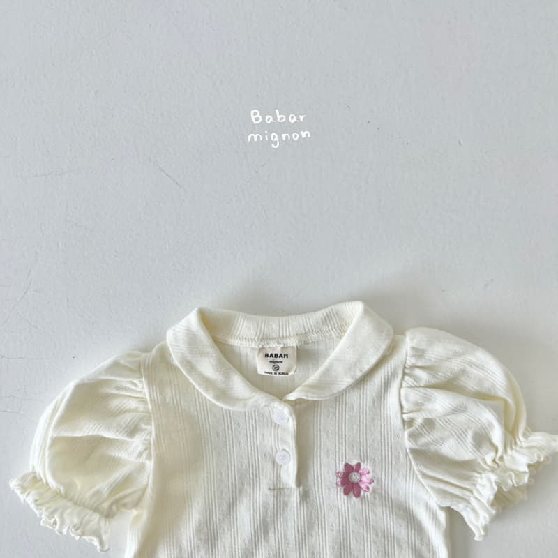 Babar Mignon - Korean Children Fashion - #prettylittlegirls - Daisy Collar Tee - 4