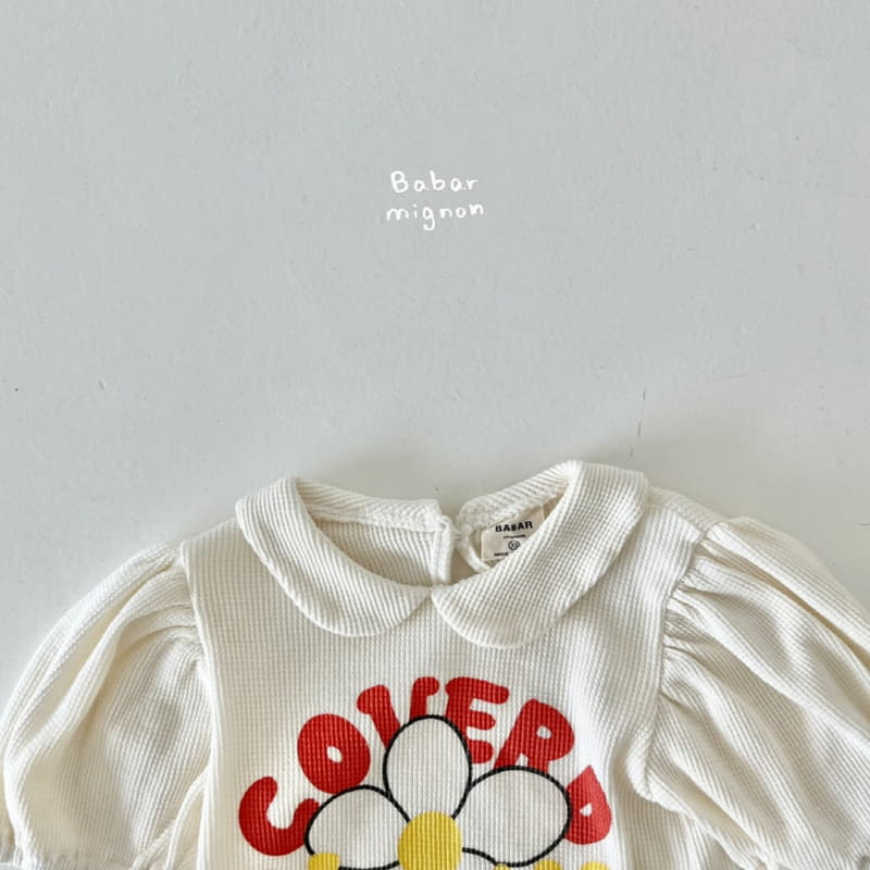 Babar Mignon - Korean Children Fashion - #childofig - Waffle Collar Tee - 4