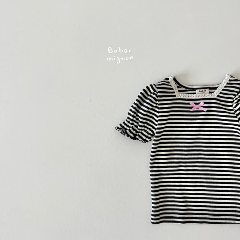 Babar Mignon - Korean Children Fashion - #childrensboutique - Square Puff Tee - 5