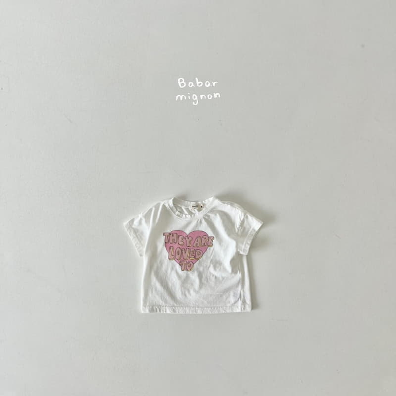 Babar Mignon - Korean Children Fashion - #childrensboutique - Love Tee