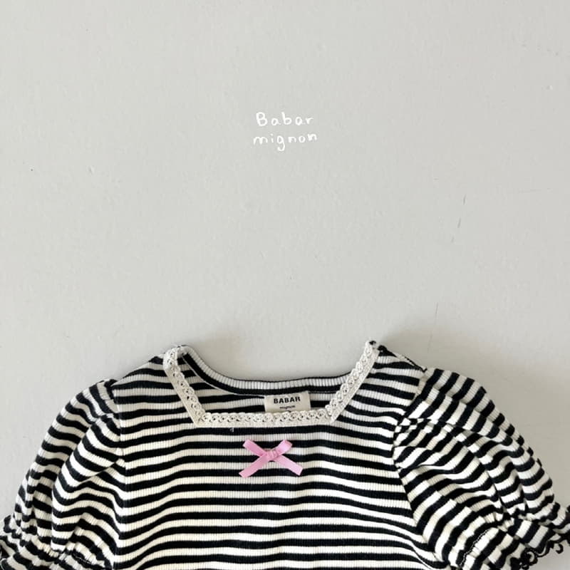 Babar Mignon - Korean Children Fashion - #designkidswear - Square Puff Tee - 6