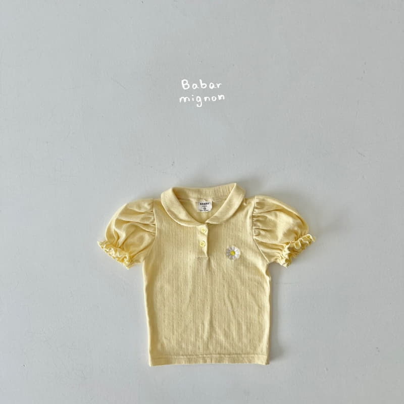 Babar Mignon - Korean Children Fashion - #designkidswear - Daisy Collar Tee - 7