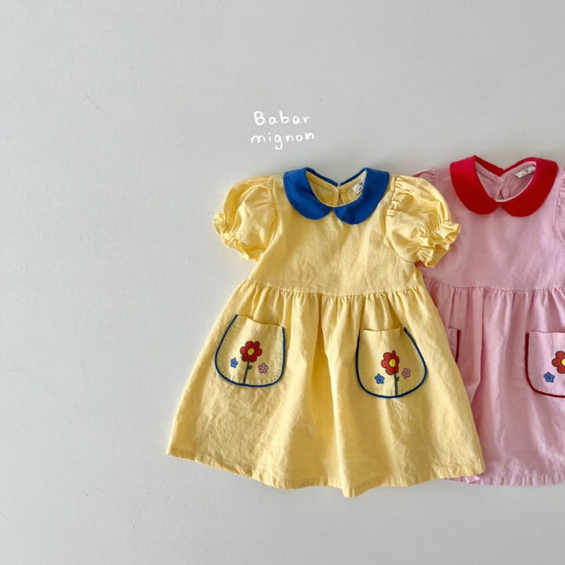 Babar Mignon - Korean Children Fashion - #discoveringself - Pocket One-piece