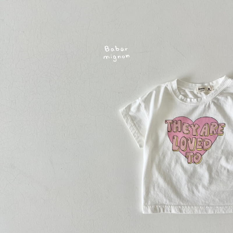 Babar Mignon - Korean Children Fashion - #discoveringself - Love Tee - 3