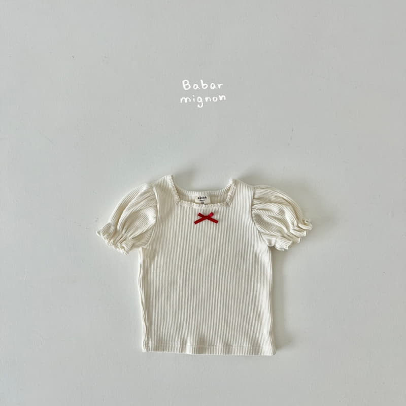 Babar Mignon - Korean Children Fashion - #fashionkids - Square Puff Tee - 8