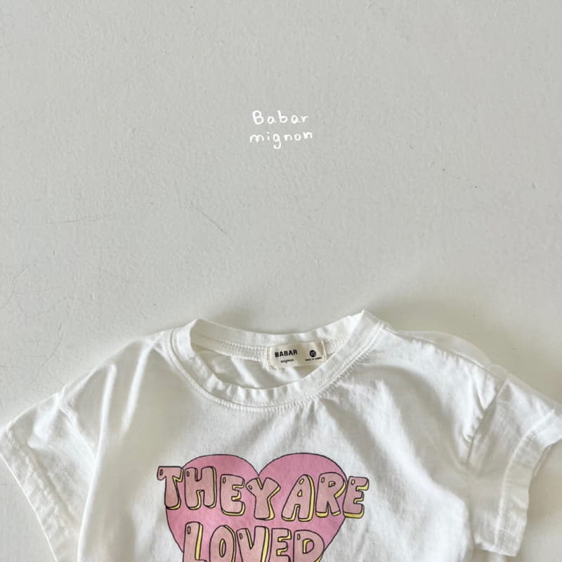 Babar Mignon - Korean Children Fashion - #discoveringself - Love Tee - 4