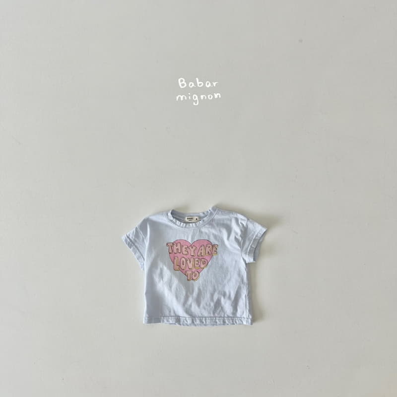 Babar Mignon - Korean Children Fashion - #kidsshorts - Love Tee - 5