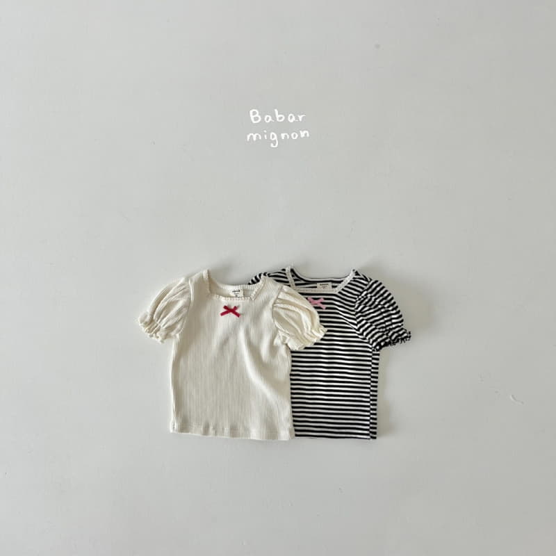 Babar Mignon - Korean Children Fashion - #kidzfashiontrend - Square Puff Tee - 11